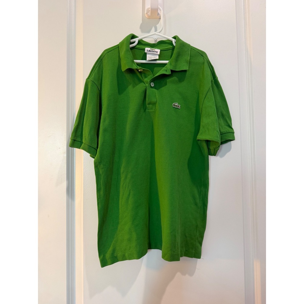 Lacoste Kids Green Short Sleeve Cotton Pique Polo Shirt 5191L
